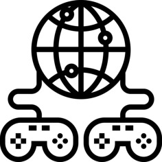 Online Game Digital Sketch Svg Design, Free Vectors File